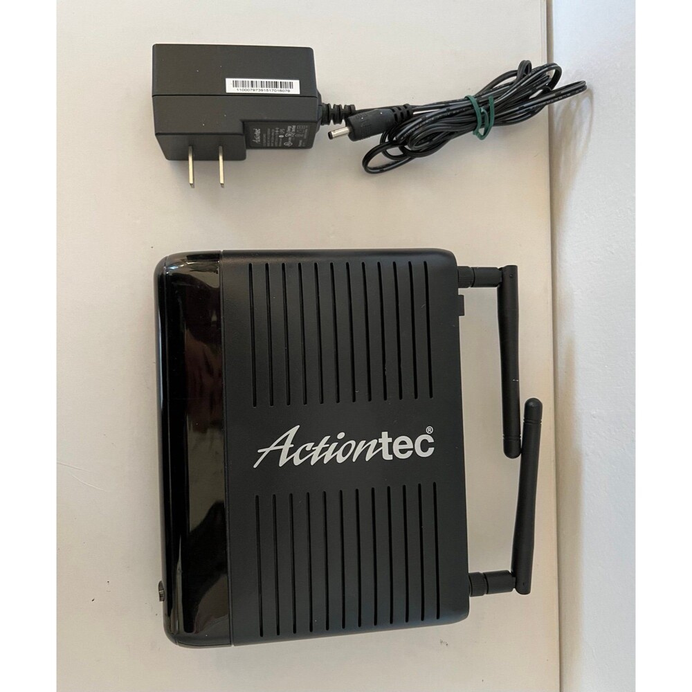 Actiontec Black DSL Modem Wireless Router 300 mbps 4 Port Network Model GT784WN - Picture 3 of 4